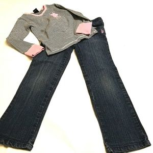 Girls polo ralp lauren long sleeve with jeans